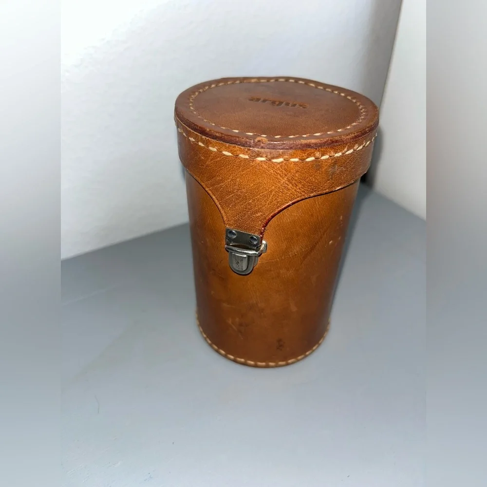 Steinheil Munchen Argus Cintagon 100mm f/3.5 Lens in Leather Case C44 Mount V24